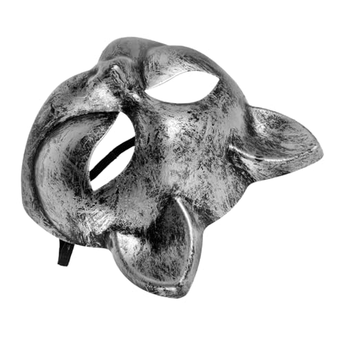 BESPORTBLE Cosplay Katzenmaske Halbgesicht Vintage Silber Tierkostüm Masquerade Maske Fasching Halloween Party Zubehör für Kostümpartys BESPORTBLE Cosplay Katzenmaske Halbgesicht Vintage Silber Tierkostüm Masquerade Maske Fasching Halloween Party Zubehör für Kostümpartys von BESPORTBLE