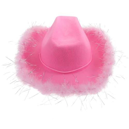 BESPORTBLE Cowboyhut für Partys Glitzernde Karnevalsmütze Trendige Cowgirl Kopfbedeckung für Kostümpartys Festivals und Fotoshootings Komfortabel BESPORTBLE Cowboyhut für Partys Glitzernde Karnevalsmütze Trendige Cowgirl Kopfbedeckung für Kostümpartys Festivals und Fotoshootings Komfortabel von BESPORTBLE