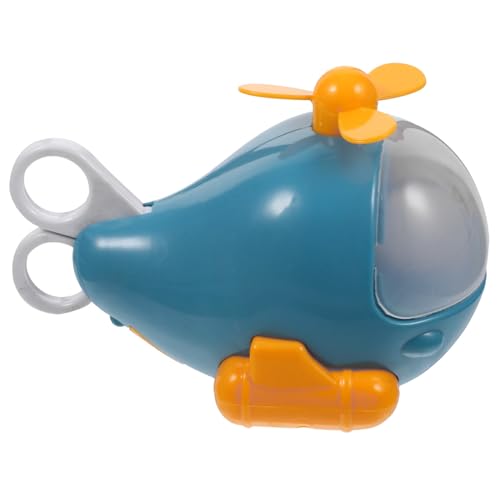 BESPORTBLE DIY Bastelset Kleines Flugzeug Multifunktionale Schulmaterialien für Lernspielzeug Blau Pädagogisches Schreibwarenset mit Stift Radiergummi Schere Lineal Hefter von BESPORTBLE