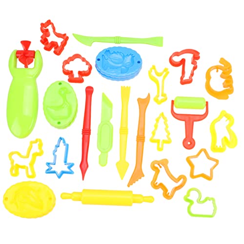 BESPORTBLE DIY Farbige Knetformen Set Bastelset Modellierwerkzeuge Bunte Formen Kreatives Lernspielzeug für Kreative Freizeitgestaltung von BESPORTBLE