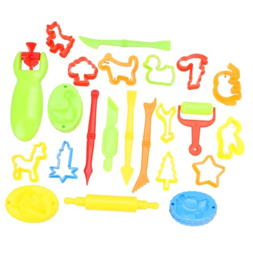 BESPORTBLE DIY Farbige Knetwerkzeuge Set Modellierformen Bunte Formwerkzeuge Kreatives Bastelspielzeug Fördert Fantasie und Formlernen Umweltfreundlich von BESPORTBLE