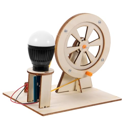 BESPORTBLE DIY Handkurbel Generator Tragbarer Elektrischer Generator Für Wissenschaftliches Experimentierspielzeug Für Zufällige Lampenfarbe Pädagogisches Bastelset von BESPORTBLE