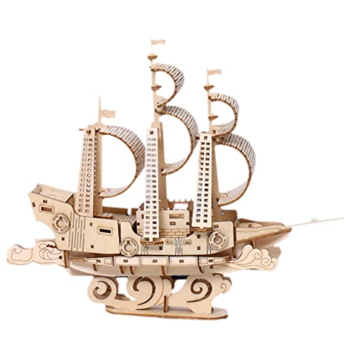 BESPORTBLE DIY Holz Segelboot Puzzle Modell Exquisites Bootsrätsel für Kreatives Hand Augen Koordination und Konzentration BESPORTBLE DIY Holz Segelboot Puzzle Modell Exquisites Bootsrätsel für Kreatives Hand Augen Koordination und Konzentration von BESPORTBLE