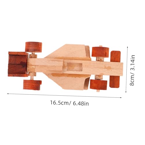 BESPORTBLE DIY Holzrennwagen Bausatz aus Massivem Holz Langlebiges Modellauto Kit Pädagogisches Handwerksprojekt für Gruppenworkshops und Kreative Freizeitgestaltung von BESPORTBLE