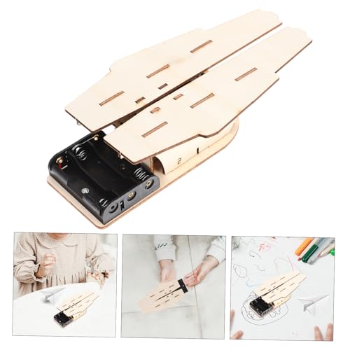 BESPORTBLE DIY Holzspielzeug Flugzeugwerfer Bausatz für Selbst Zusammenbaubarer Papierflugzeug Fördert Kritisches und Experimentelles Lernen Kreatives Bastelspielzeug für Jungen und Mädchen von BESPORTBLE