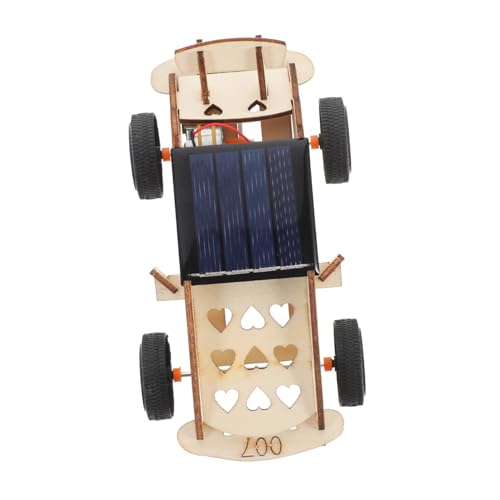 BESPORTBLE DIY Solar Holzspielzeug für Wissenschaftsexperiment Einfache Montage kein Batteriebedarf für Kreative Bastelprojekte von BESPORTBLE