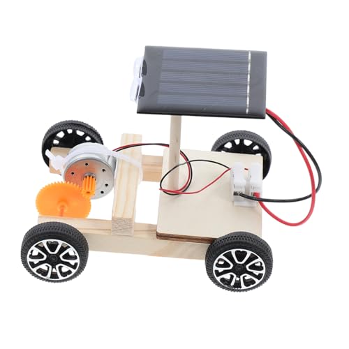BESPORTBLE DIY Solarauto Bastelset Mini Solar Powered Car Toy Für Wissenschaftliches Lernspielzeug Kreativität Und Technikverständnis Holzspielzeug Zum Selberbauen von BESPORTBLE