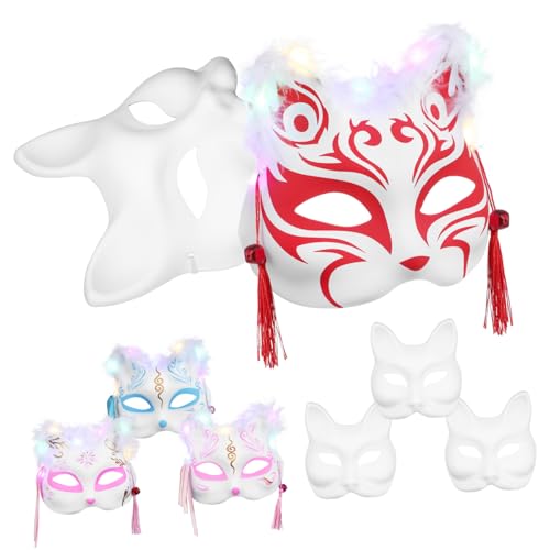 BESPORTBLE DIY Zubehör Tier Kostüm Halloween Masken Maskerade Fuchs Blank Cosplay Party BESPORTBLE DIY Zubehör Tier Kostüm Halloween Masken Maskerade Fuchs Blank Cosplay Party von BESPORTBLE