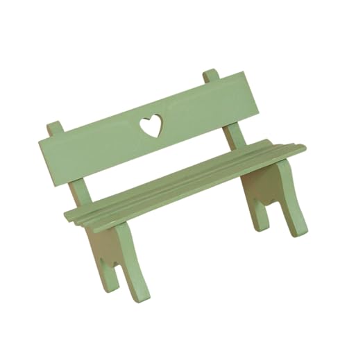 BESPORTBLE Dekorative Mini Holzbank für Puppenhaus und Gartendekoration Gartenbank aus Holz für Fotorequisiten und Kreative Gestaltung Grün BESPORTBLE Dekorative Mini Holzbank für Puppenhaus und Gartendekoration Gartenbank aus Holz für Fotorequisiten und Kreative Gestaltung Grün von BESPORTBLE