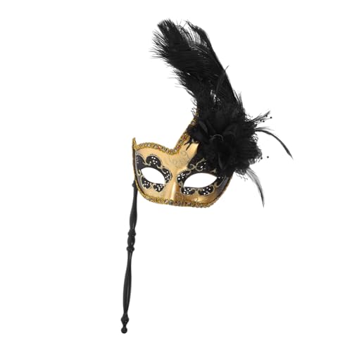 BESPORTBLE Dekorative Venezianische Maske Stick Für Karneval Halloween Kostümparty Maske Für Rollenspiele Bühnenauftritte Maskenball BESPORTBLE Dekorative Venezianische Maske Stick Für Karneval Halloween Kostümparty Maske Für Rollenspiele Bühnenauftritte Maskenball von BESPORTBLE