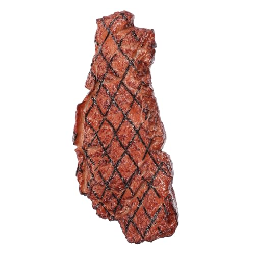 BESPORTBLE Dekoratives Steak Modell aus Hochwertigem Kunststoff Realistische Attrappe in Originalgröße Stabiles Fotorequisit Wohnraum Marktdekoration BESPORTBLE Dekoratives Steak Modell aus Hochwertigem Kunststoff Realistische Attrappe in Originalgröße Stabiles Fotorequisit Wohnraum Marktdekoration von BESPORTBLE