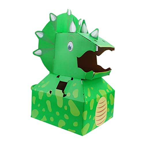 BESPORTBLE Dinosaurier DIY Pappmodell für Interaktives Kreativität Farbenfrohes Bastelset für Gemeinsames und Lernen Geeignet für Rollenspiele und Kreative Aktivitäten von BESPORTBLE
