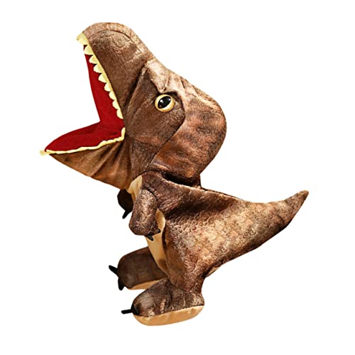 BESPORTBLE Dinosaurier Handpuppe aus Interaktive Tyrannosaurus Handpuppe für Geschichtenerzählen und Rollenspiele Braun Hochwertiges für Junge Mädchen und Jungen BESPORTBLE Dinosaurier Handpuppe aus Interaktive Tyrannosaurus Handpuppe für Geschichtenerzählen und Rollenspiele Braun Hochwertiges für Junge Mädchen und Jungen von BESPORTBLE