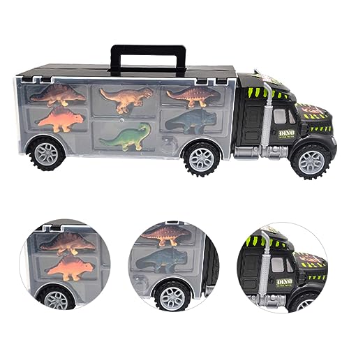 BESPORTBLE Dinosaurier Transport LKW mit Farbenfrohen Dino Figuren Langlebiges Spielset mit Anhänger und Tragegriff Vielseitiges Kinderauto für Kreatives zu Hause und Unterwegs BESPORTBLE Dinosaurier Transport LKW mit Farbenfrohen Dino Figuren Langlebiges Spielset mit Anhänger und Tragegriff Vielseitiges Kinderauto für Kreatives zu Hause und Unterwegs von BESPORTBLE