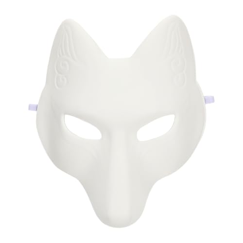 BESPORTBLE Diy Fuchsmaske - Unbemalte WeißE Maske Zum Selbermachen FüR Halloween, Karneval, Cosplay, Maskerade-Partys Und Kinder Bastelprojekte BESPORTBLE Diy Fuchsmaske - Unbemalte WeißE Maske Zum Selbermachen FüR Halloween, Karneval, Cosplay, Maskerade-Partys Und Kinder Bastelprojekte von BESPORTBLE