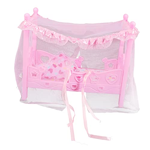 BESPORTBLE Doll Bett für Mädchen Prinzessinnenbett für Puppenhaus Miniatur Puppenbett mit Zubehör für Rollenspiele und zu Besonderen Anlässen BESPORTBLE Doll Bett für Mädchen Prinzessinnenbett für Puppenhaus Miniatur Puppenbett mit Zubehör für Rollenspiele und zu Besonderen Anlässen von BESPORTBLE