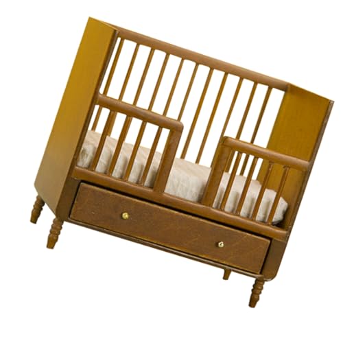BESPORTBLE Dollhouse Möbel für Kinderzimmer Szenen Doppelstockbett für Puppen mit Klassischem Design Walnussfarbe BESPORTBLE Dollhouse Möbel für Kinderzimmer Szenen Doppelstockbett für Puppen mit Klassischem Design Walnussfarbe von BESPORTBLE