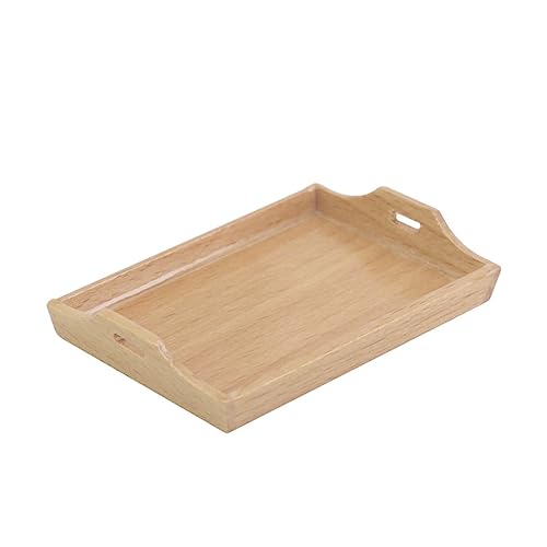 BESPORTBLE Dollhouse Tablett Aus Buchenholz Dekorative Schale Für Puppenhausspielzeug Sicheres Küchenzubehör Für Und Dekoration Langlebiges Design von BESPORTBLE