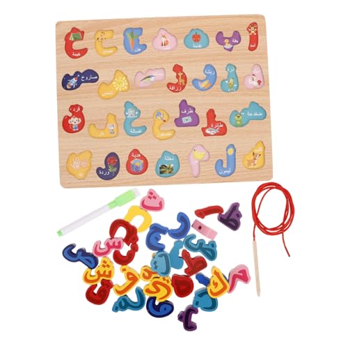 BESPORTBLE Holzpuzzle mit Arabischen Buchstaben Doppelseitiges Lernspielzeug für Kleinkinder zur Buchstabenerkennung und Schreibübungen Kognitives Spielzeug für Vorschule und Zuhause BESPORTBLE Holzpuzzle mit Arabischen Buchstaben Doppelseitiges Lernspielzeug für Kleinkinder zur Buchstabenerkennung und Schreibübungen Kognitives Spielzeug für Vorschule und Zuhause von BESPORTBLE