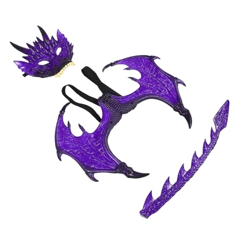 BESPORTBLE Drachenflügel Kostümset für Maske Cosplay für Halloween Geburtstagsfeiern Fördert Kreatives Bietet Bequemen Tragekomfort BESPORTBLE Drachenflügel Kostümset für Maske Cosplay für Halloween Geburtstagsfeiern Fördert Kreatives Bietet Bequemen Tragekomfort von BESPORTBLE