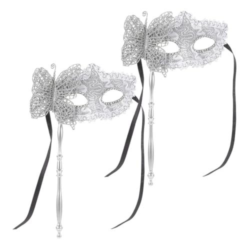 BESPORTBLE Dragon Muster Maske Mit Stick Für Damen Elegante Karnevalsmaske Für Maskerade Bälle Cosplay Und Festliche Partys Für Aufführungen Und Besondere Anlässe von BESPORTBLE