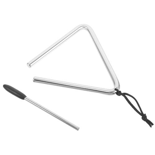 BESPORTBLE Dreieck Schlaginstrument mit Schlägel für Grundschüler Musikalisches Handperkussionsspielzeug Pädagogisches Klassenzimmer Instrument Rhythmusförderung BESPORTBLE Dreieck Schlaginstrument mit Schlägel für Grundschüler Musikalisches Handperkussionsspielzeug Pädagogisches Klassenzimmer Instrument Rhythmusförderung von BESPORTBLE