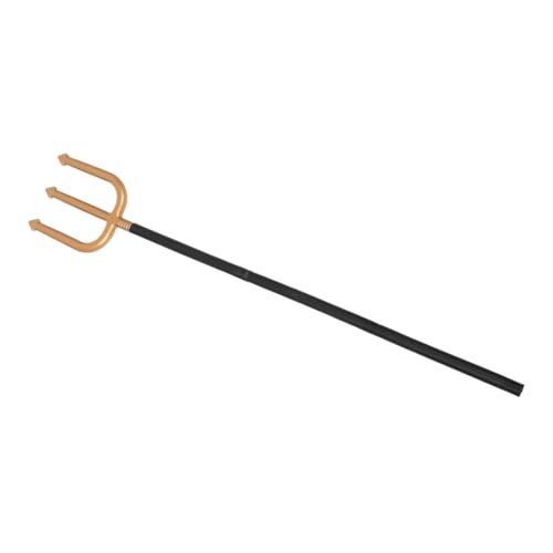 BESPORTBLE Dreizack Aus Kunststoff Halloween-dreizack Halloween Heugabel Heugabel Pitchgabel-stütze Heugabel Halloween Gefälschte Heugabel Kostüm Dreizack Plastik Golden von BESPORTBLE