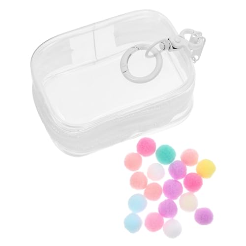 BESPORTBLE Durchsichtige Figuren-präsentationstasche Mit Schlüsselanhänger, Pompom-Kugel, Reißverschluss, Mini-puppentasche, Tragbare Puppen-präsentationstasche, Mini-Figuren-sammeltasche BESPORTBLE Durchsichtige Figuren-präsentationstasche Mit Schlüsselanhänger, Pompom-Kugel, Reißverschluss, Mini-puppentasche, Tragbare Puppen-präsentationstasche, Mini-Figuren-sammeltasche von BESPORTBLE