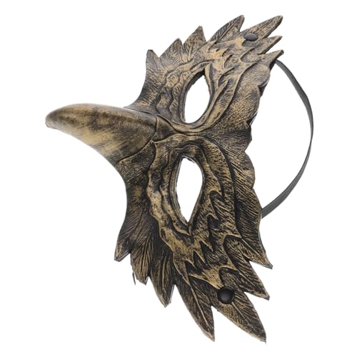 BESPORTBLE Eagle Maske PU Für Karneval Halloween Realistische Tiermaske Für Party Cosplay Maskerade Kostümpartys Goldene Vogelmaske Für Männer Frauen BESPORTBLE Eagle Maske PU Für Karneval Halloween Realistische Tiermaske Für Party Cosplay Maskerade Kostümpartys Goldene Vogelmaske Für Männer Frauen von BESPORTBLE