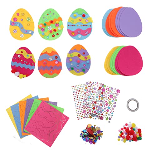 BESPORTBLE Easter Bastelset für DIY Ostereier Deko Set mit Eva Stickern Softe Materialien für Osterparty und Familienaktivitäten Teiliges Kreativset BESPORTBLE Easter Bastelset für DIY Ostereier Deko Set mit Eva Stickern Softe Materialien für Osterparty und Familienaktivitäten Teiliges Kreativset von BESPORTBLE