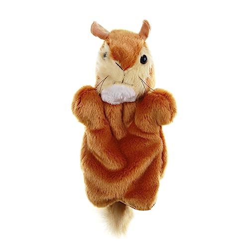 BESPORTBLE Eichhörnchen Handpuppe aus Plüsch Kreatives Eltern Junge Mädchen für Rollenspiele und Fantasie Kuscheliges Tierhandpuppenspielzeug für Erwachsene von BESPORTBLE