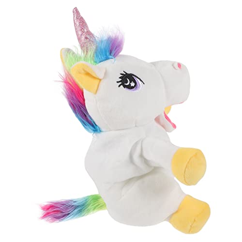BESPORTBLE Einhorn Handpuppe Aus Plüsch Interaktive Geschichtenerzähler Einhornpuppe Für Dekoratives Für Puppentheater Und Fantasievolles von BESPORTBLE