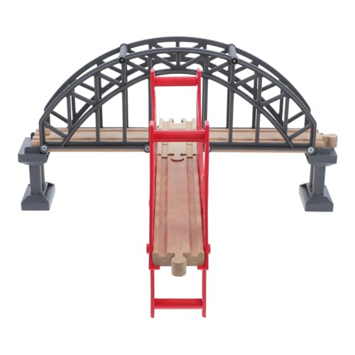 BESPORTBLE Eisenbahnbrücke Holzspielzeug Set Teiliges Zubehör Mit Grauer Fachwerkbrücke Und Roter Hängebrücke Für Holzeisenbahn Für Kreative Spielszenen Und Erweiterungen BESPORTBLE Eisenbahnbrücke Holzspielzeug Set Teiliges Zubehör Mit Grauer Fachwerkbrücke Und Roter Hängebrücke Für Holzeisenbahn Für Kreative Spielszenen Und Erweiterungen von BESPORTBLE