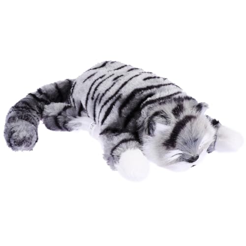 BESPORTBLE Elektrische Plüschkatze Interaktives Kuscheltier für Weiches Stofftier ohne Batterie Niedliche Simulierte Katzenpuppe als Geschenk für Mädchen und Katzenliebhaber Lebensechte von BESPORTBLE