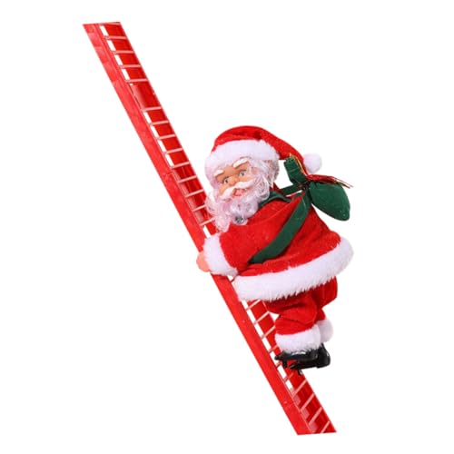BESPORTBLE Elektrische Weihnachtsmann Kletterleiter mit Musik Weihnachtsdekoration Plüschspielzeug und Hängendes Ornament für Party und Fotorequisiten BESPORTBLE Elektrische Weihnachtsmann Kletterleiter mit Musik Weihnachtsdekoration Plüschspielzeug und Hängendes Ornament für Party und Fotorequisiten von BESPORTBLE