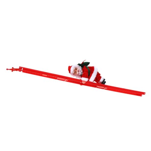 BESPORTBLE Elektrische Weihnachtsmann Plüschpuppe Mit Musik Und Kletterleiter Festliche Weihnachtsdekoration Für Hohe Weihnachtsfigur von BESPORTBLE