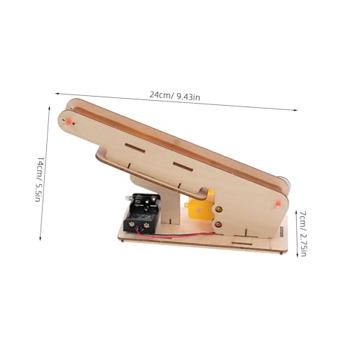 BESPORTBLE Elektrisches Holz Experimentierset für DIY Wissenschaftlicher Fördergurt Bausatz Fördert Logisches Räumliche Vorstellungskraft Geeignet für Schulprojekte und Kreative Experimente von BESPORTBLE