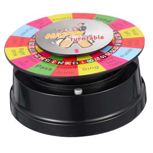 BESPORTBLE Elektrisches Trinkspiel Roulette Rotierendes Ktv Spielbrett Für Weinspiele Interaktive Partyunterhaltung Spielanleitung Ohne Batterien von BESPORTBLE