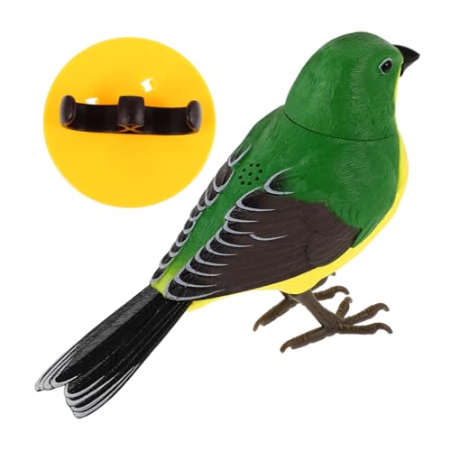 BESPORTBLE Elektrisches Vogelspielzeug Plastikfigur mit Realistischem Interaktives Singendes Kunststoffvogel Lebhaften Farben Benutzerfreundlich Vielseitig Einsetzbar für Spiel und Dekoration von BESPORTBLE