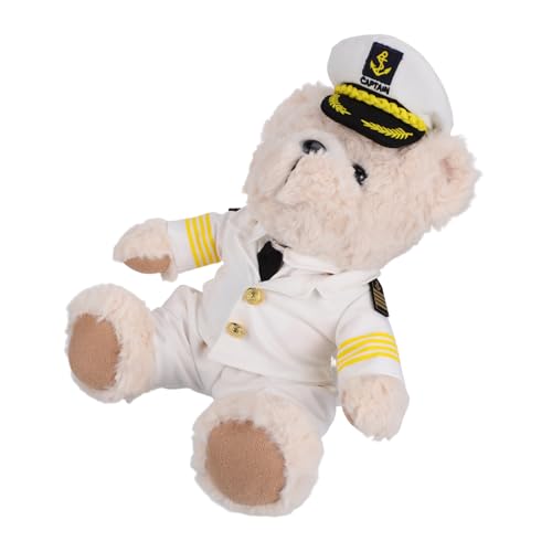 BESPORTBLE Entzückende Bärplüschpuppe Navy Captain Stuffed Tier Ideal Für Festliche Party -Dekoration Weiche Plüschspielzeug Niedlicher Bären Plüsch Puppe von BESPORTBLE