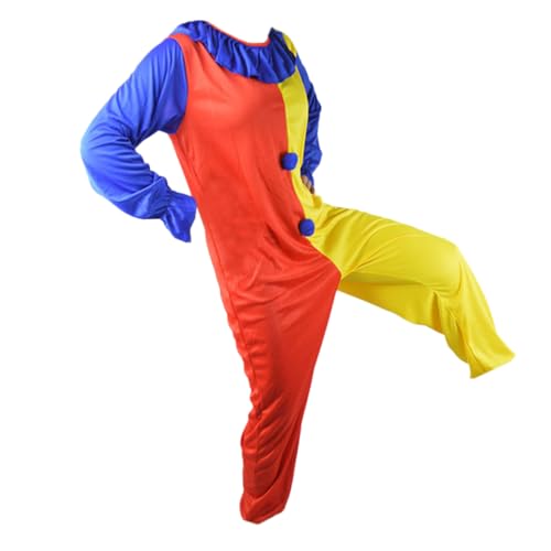 BESPORTBLE Erwachsenen Halloween Cosplay Kostüm Rotes Und Gelbes Clown Outfit Mit Passender Kostümtasche Für Karneval Und Fasching Für Grusel Events Und Partys BESPORTBLE Erwachsenen Halloween Cosplay Kostüm Rotes Und Gelbes Clown Outfit Mit Passender Kostümtasche Für Karneval Und Fasching Für Grusel Events Und Partys von BESPORTBLE