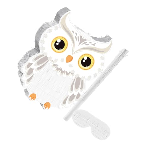 BESPORTBLE Eulen Piñata Tiermotiv mit Stock und Augenbinde für Kindergeburtstag Jungle Dekoration Halloween Partyzubehör für Jungen und Mädchen BESPORTBLE Eulen Piñata Tiermotiv mit Stock und Augenbinde für Kindergeburtstag Jungle Dekoration Halloween Partyzubehör für Jungen und Mädchen von BESPORTBLE