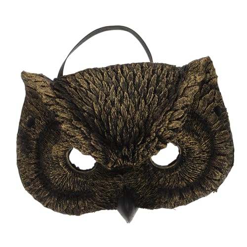 BESPORTBLE Eulenmaske Lustiges Kostüm Halloween Alien Kostüm Adlermaske Aufblasbares Kostüm Giftmaske Gruseliges Kostüm Alienmaske Halloweenmaske Gruselige Halloweenkostüme Eule Halbgoldener von BESPORTBLE