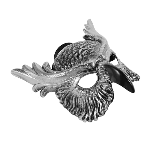 BESPORTBLE Eulenmaske Tiermaske Kostümpartymaske Tiermaske Für Damen Karnevalsmaske Tier Halbgesichtsmaske Halloween Masken Für Erwachsene Lustige Halloween Maske Pp Kunststoff Silber BESPORTBLE Eulenmaske Tiermaske Kostümpartymaske Tiermaske Für Damen Karnevalsmaske Tier Halbgesichtsmaske Halloween Masken Für Erwachsene Lustige Halloween Maske Pp Kunststoff Silber von BESPORTBLE