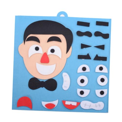 BESPORTBLE Facial Puzzle Lernspielzeug DIY Educational Games Puzzle Set Fördert Logisches Denken und Hand-Auge-koordination Eltern-Junge Mädchen Interaktion Papa-Design von BESPORTBLE