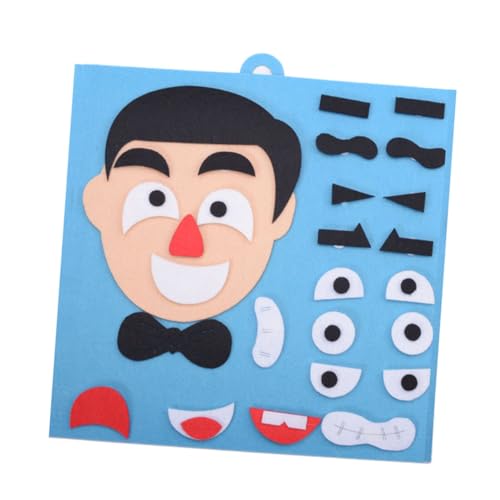 BESPORTBLE Facial Puzzle für DIY Lernspielzeug zur Frühkindlichen Entwicklung Handliches Set mit Verschiedenen Gesichtsausdrücken Fördert Hand Auge Koordination und Emotionsverständnis von BESPORTBLE