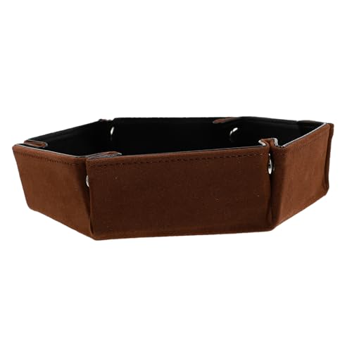 BESPORTBLE Faltbarer Würfelspeicherfall Aus PU Leder Elegante Aufbewahrungsbox Für Desktop Vielseitiger Organizer Und Spielzubehör Für Würfelspiele Farbe von BESPORTBLE