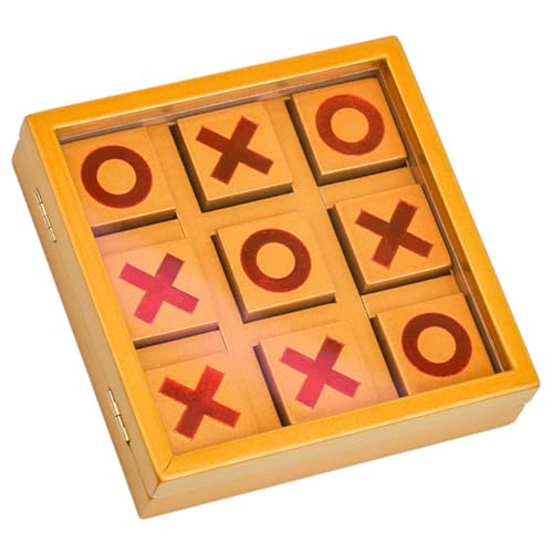 BESPORTBLE Faltbares Holz Schachbrett für Interaktives Kaffeetisch Spiel Leichtes Handliches Toe Brettspiel für Familienunterhaltung und Spielspaß von BESPORTBLE