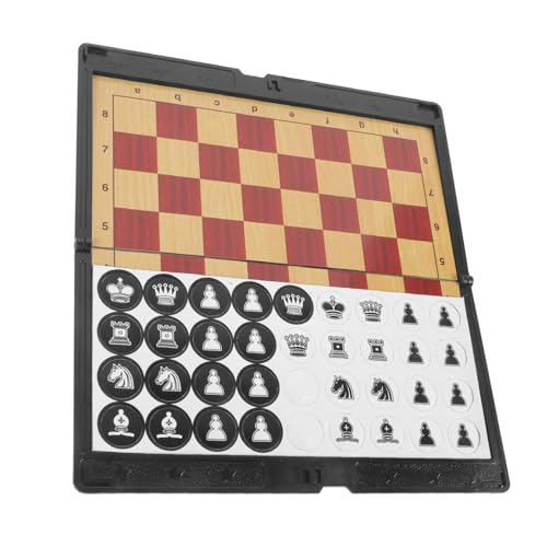BESPORTBLE Faltbares Magnetisches Reise Schachspiel Set Tragbares Klappbrett mit Rutschfesten Figuren Platzsparend für Familie und Erwachsene Unterwegs BESPORTBLE Faltbares Magnetisches Reise Schachspiel Set Tragbares Klappbrett mit Rutschfesten Figuren Platzsparend für Familie und Erwachsene Unterwegs von BESPORTBLE
