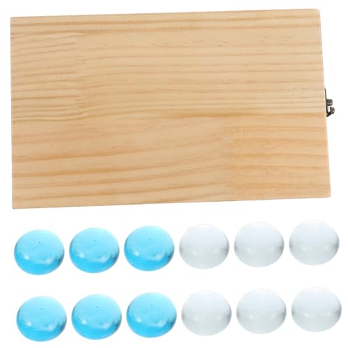 BESPORTBLE Faltbares Mancala Spielset aus Holz mit Schloss Tragbares Afrikanisches Edelstein Brettspiel Kompakt und Robust als Denkspiel für Erwachsene Zufällige Farbe Zufällige Farbe von BESPORTBLE